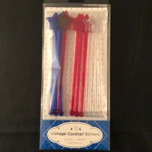 2/$15 Patriotic Vintage Cocktail Stirrers NWT